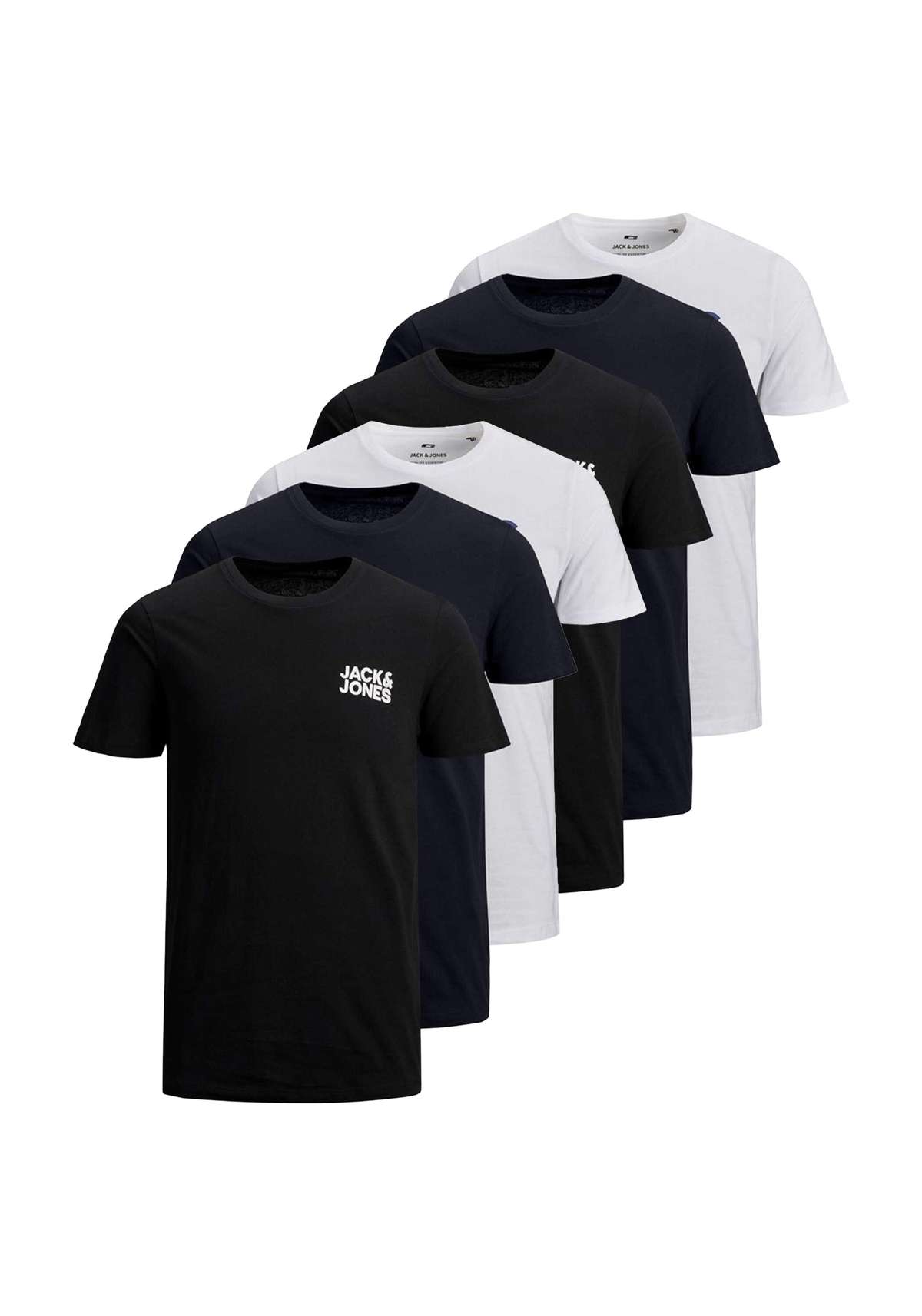 футболка T-Shirt JJECORP LOGO TEE O-NECK 3PK 6er Pack