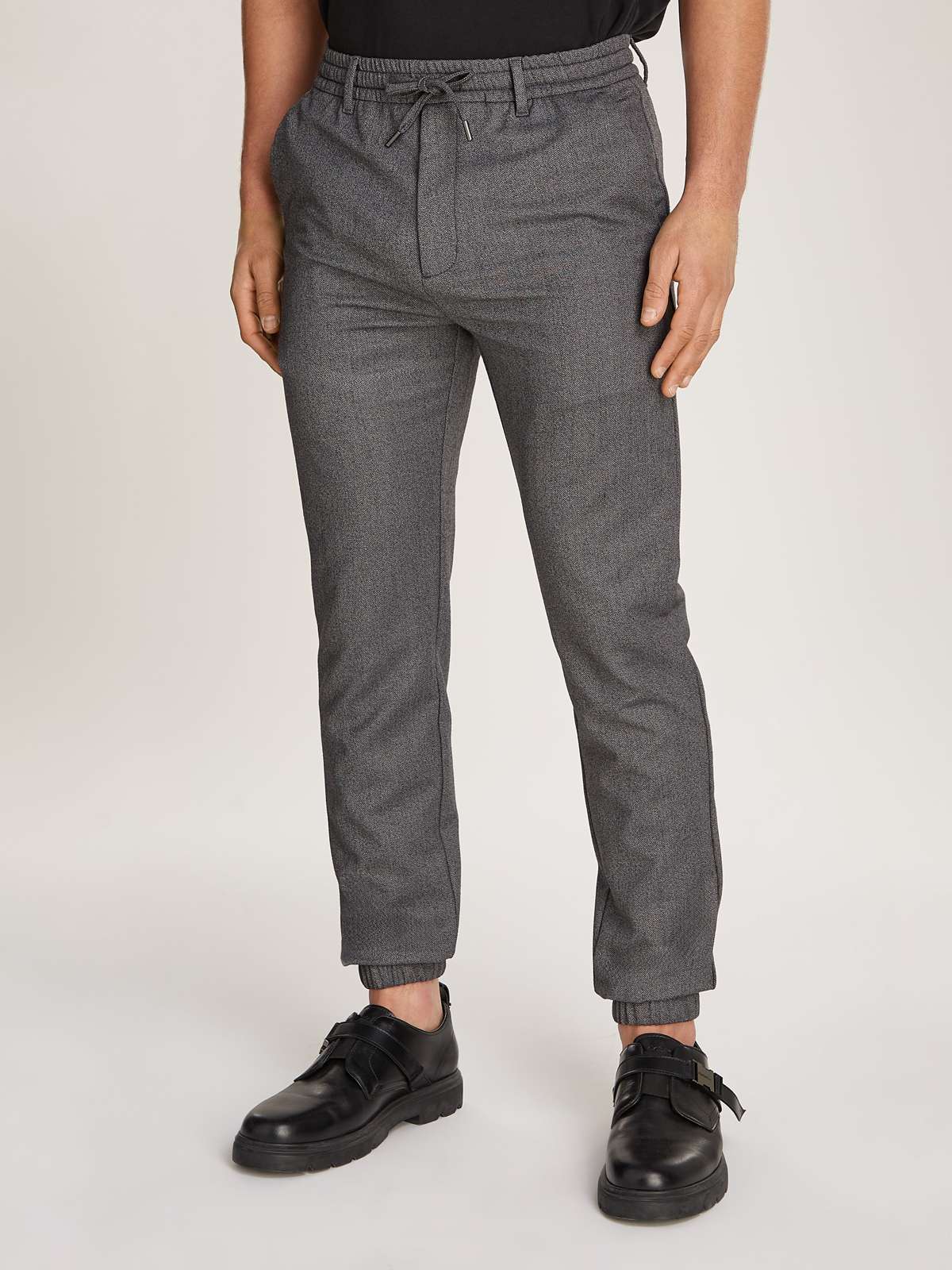 Брюки для релаксации с кулиской WOOL-BLEND-STRETCH S&P JOGGER