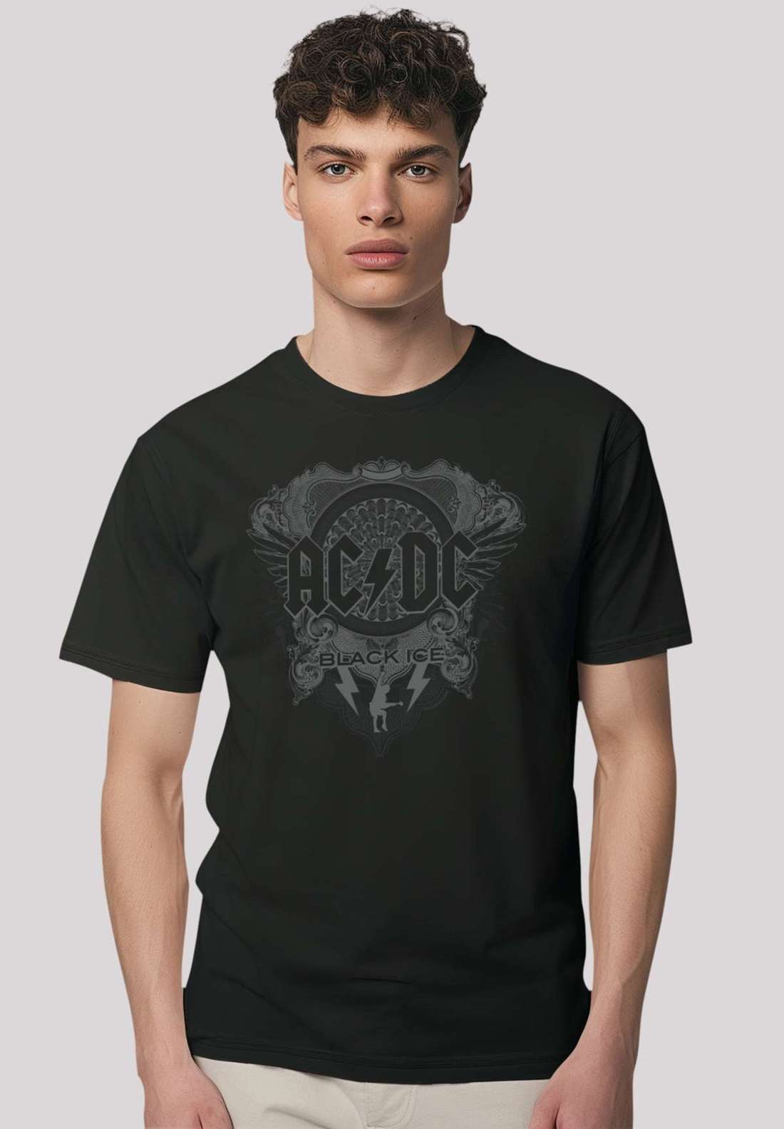 футболка AC/DC Rock Musik Band Black Ice