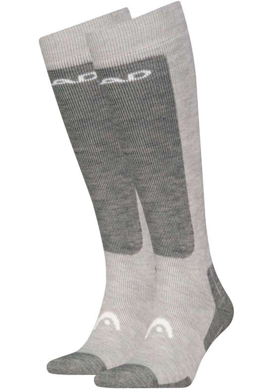 серый меланж / белый