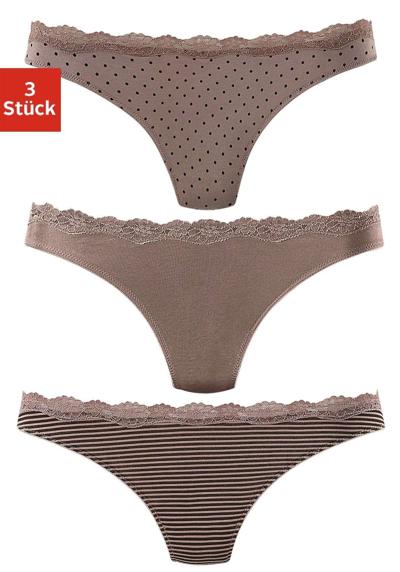 taupe-uni, gepunktet-gestreift, gestreift