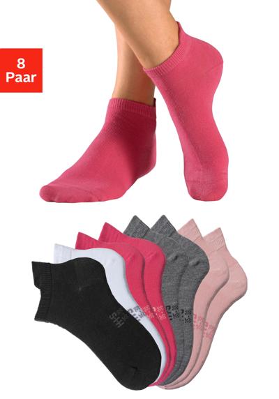 1x schwarz, 1x weiß, 2x pink, 2x hell grau meliert