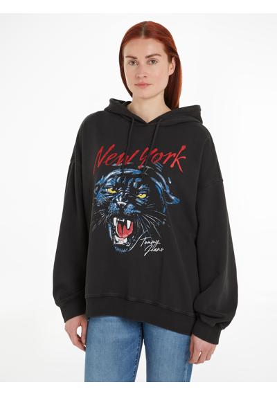 Толстовка с капюшоном и принтом спереди »TJW OVS PANTHER HOODIE«