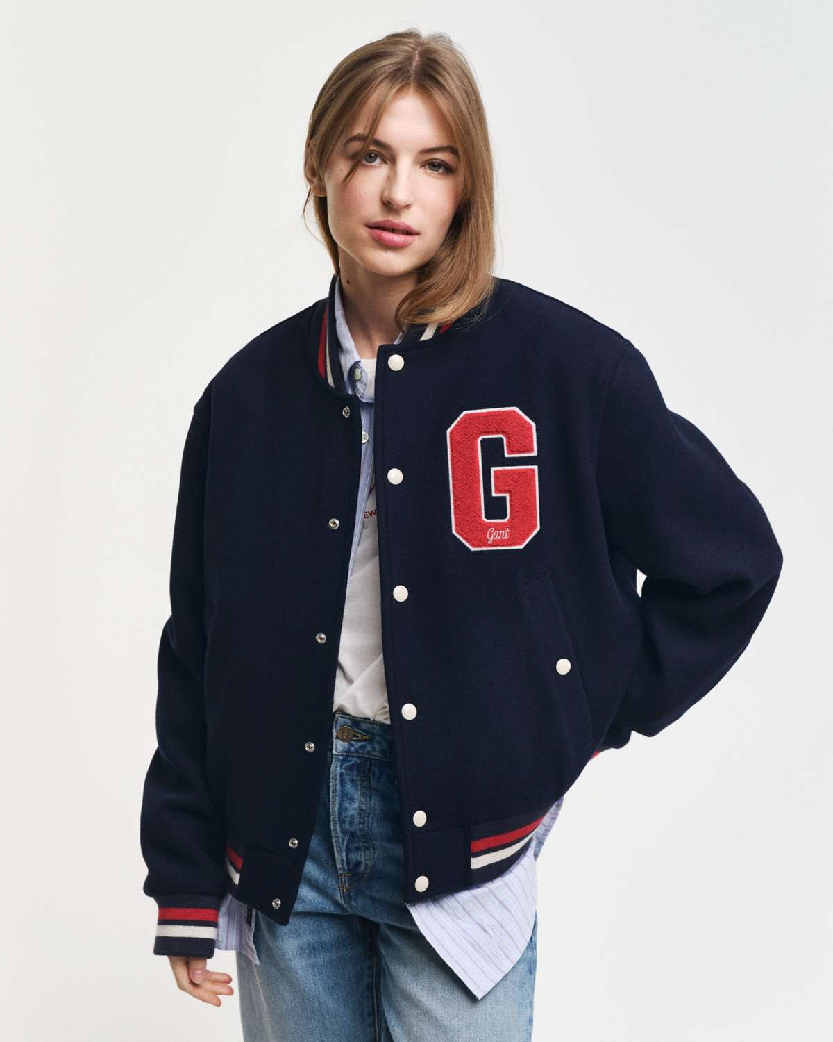 куртка колледжа WOOL MIX VARSITY JACKET