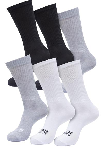 Базовые носки»Urban Classics Unisex Simple Flat Knit Socks 6-Pack«