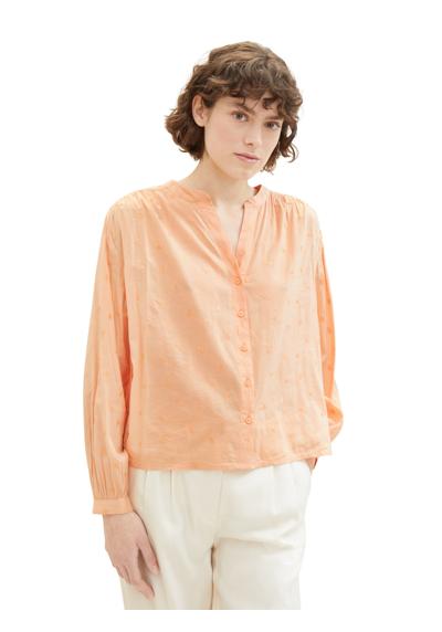 peach tonal embroidery