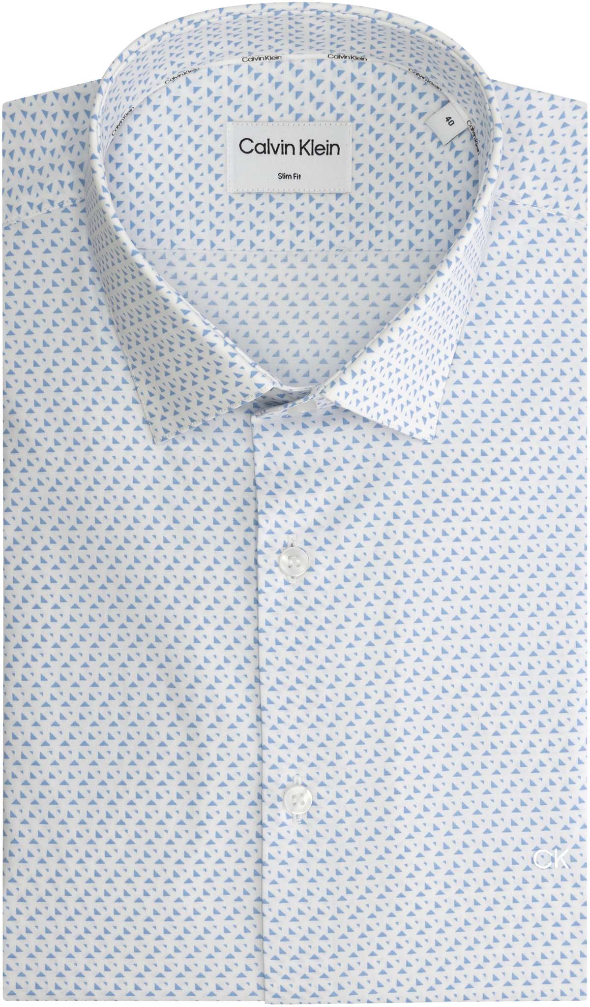 Рубашка с длинным рукавом POPLIN PRINT SLIM SHIRT