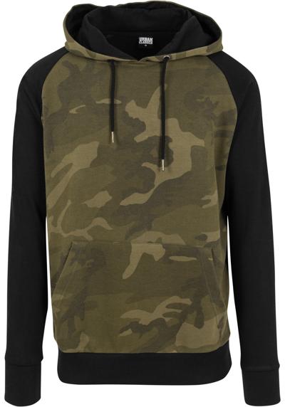 толстовка Urban Classics Herren Camo Contrast Raglan Hoody