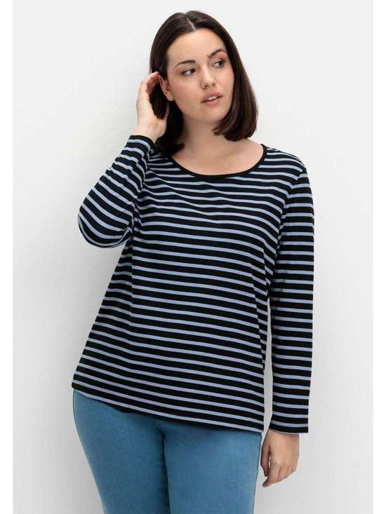 taubenblau gestreift