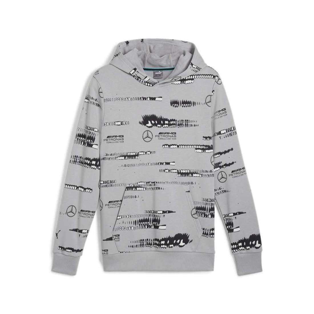 Толстовка с капюшоном Mercedes-AMG Petronas F1® Logo Hoodie mit Allover-Print Herren
