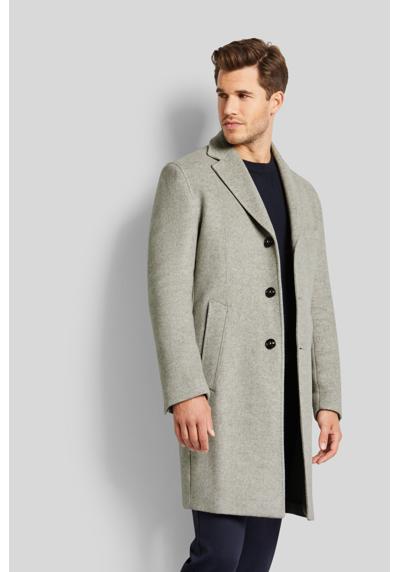 Шерстяное пальто с воротником с лацканами