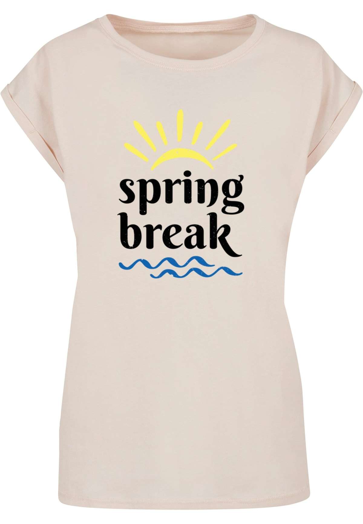 футболка Damen Ladies Spring break - Extended Shoulder Tee