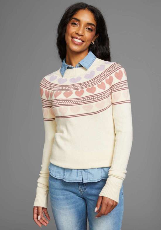 Норвежский свитер с сердечками - НОВАЯ КОЛЛЕКЦИЯ