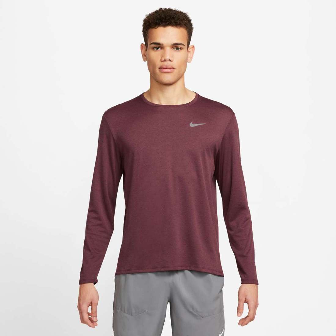 Беговая рубашка DRI-FIT UV MILER MEN`S LONG-SLEEVE RUNNING TOP