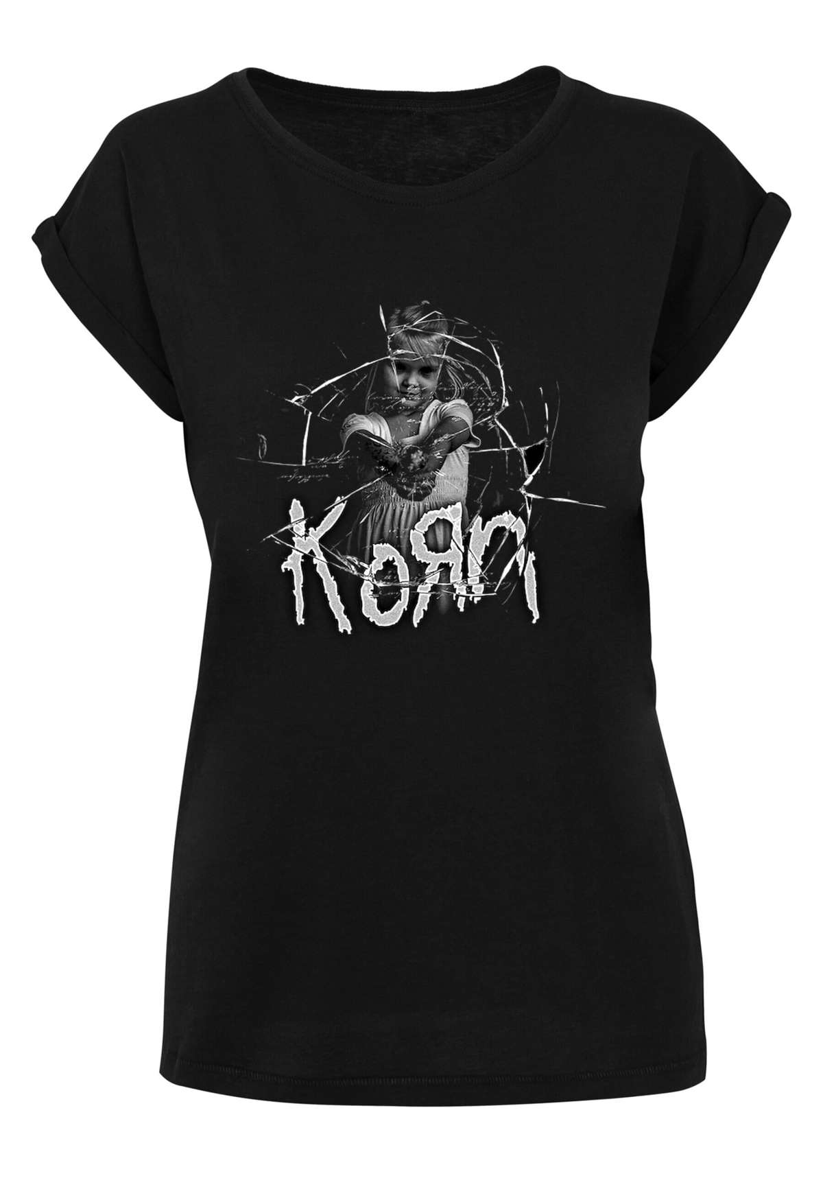 футболка »Damen Ladies Korn Cracked Glass T-Shirt«