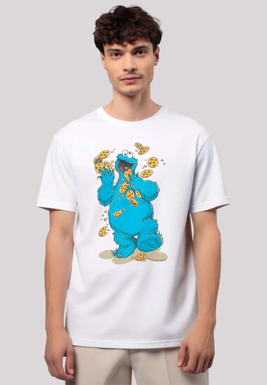 футболка Sesamstraße Cookie Monster Cookies Everywere