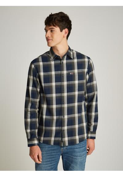 Клетчатая рубашка с клетчатым узором TJM REG CHECK FLANNEL SHIRT EXT