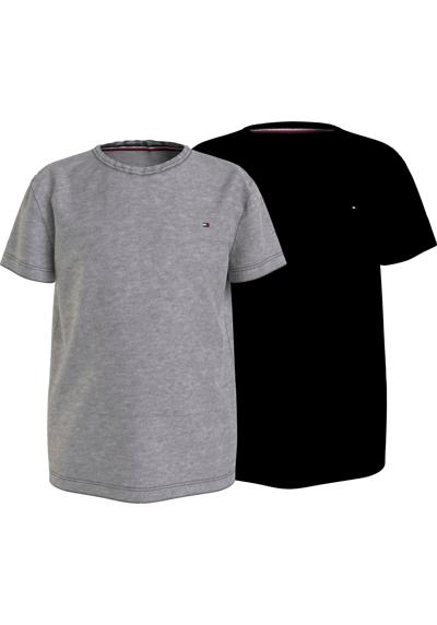 Рубашка с короткими рукавами (комплект, 2 шт., в упаковке 2 шт.), с вышивкой логотипа Tommy Hilfiger