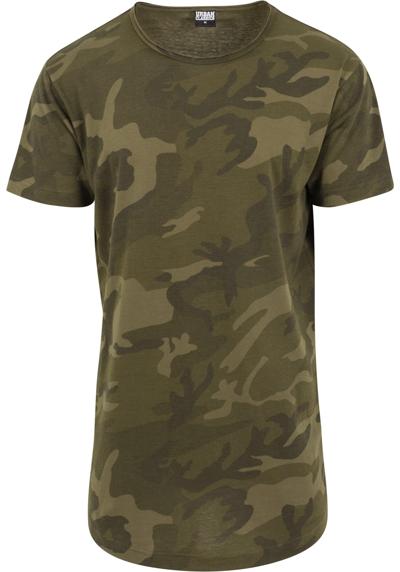 Рубашка с коротким рукавом»Urban Classics Herren Camo Shaped Long Tee«