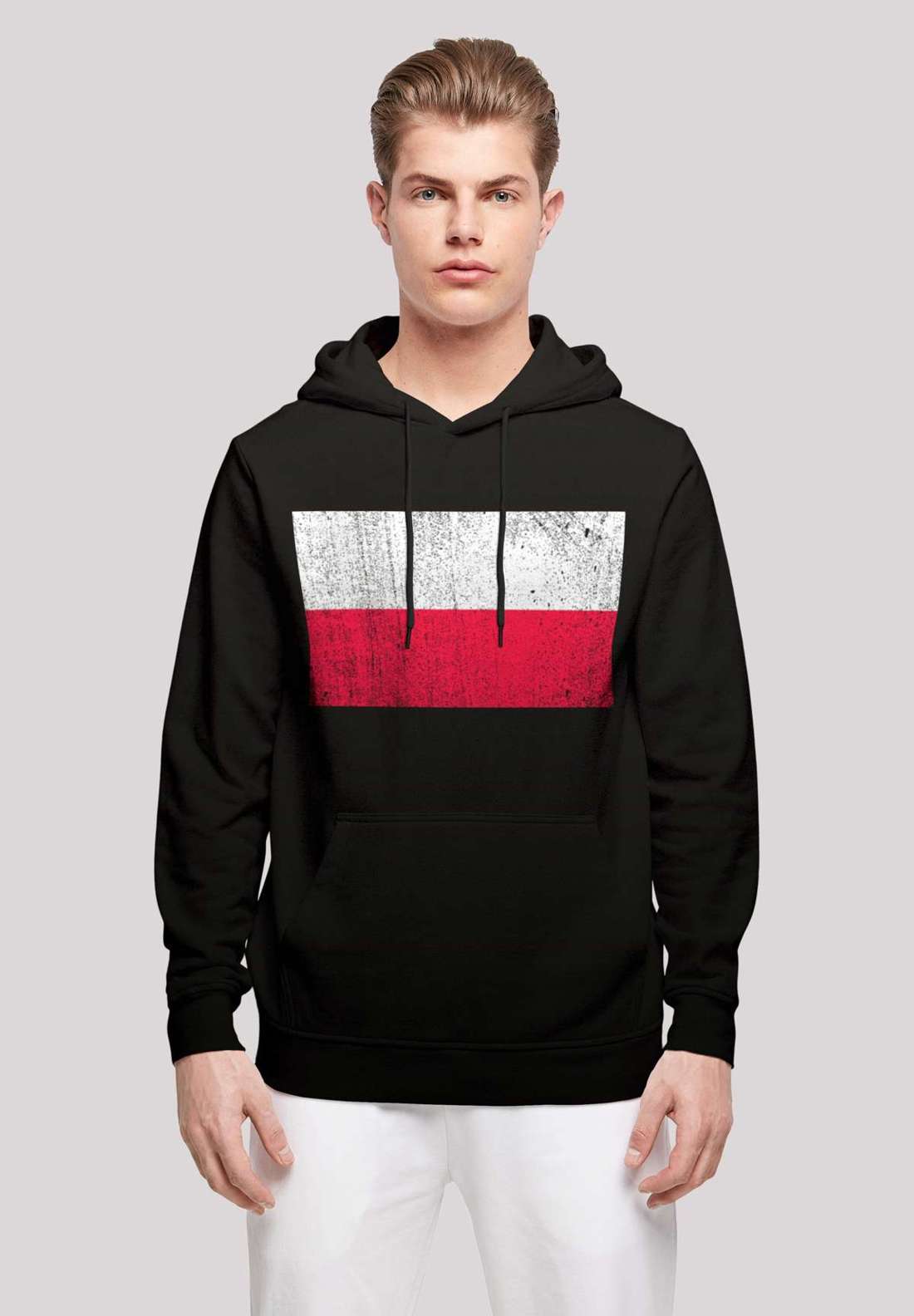 Толстовка с капюшоном Poland Polen Flagge distressed
