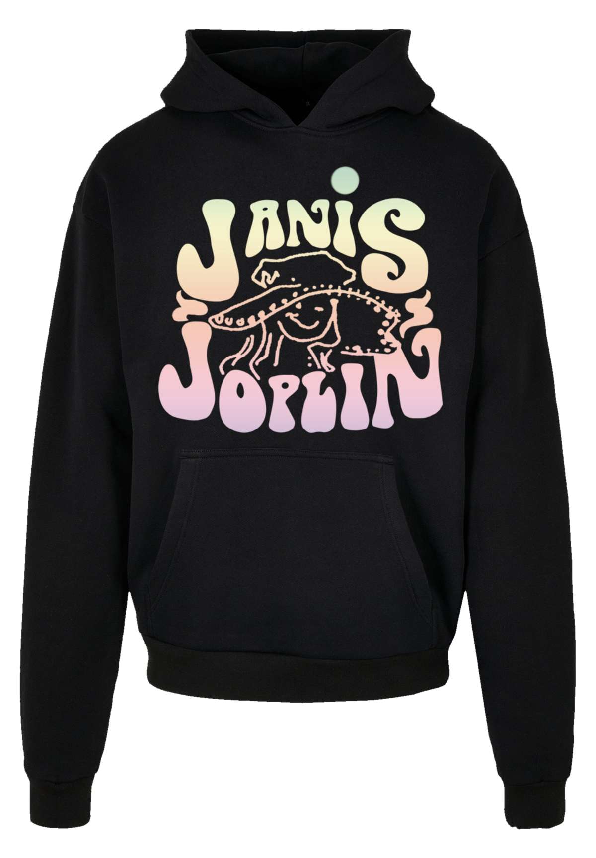 Толстовка с капюшоном»PLUS SIZE Janis Joplin Pastel Logo«