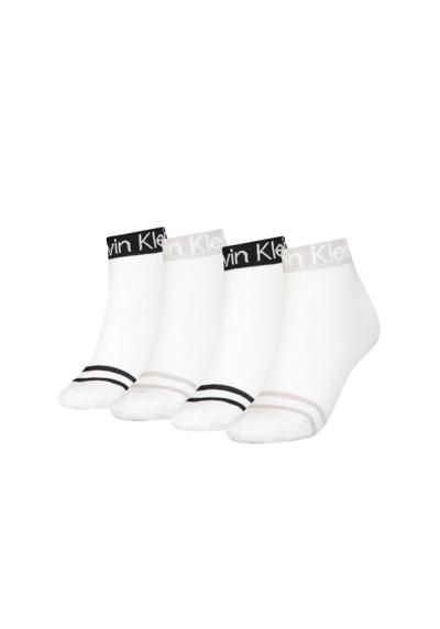 Носки-кроссовки Socken CK Women Quarter LOGO WELT ZOEY 4P ECOM 4er Pack