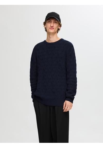 Вязаный свитер»SLHCALLIS LS KNIT CABLE CREW NECK NOOS«