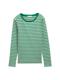 tonal green stripe