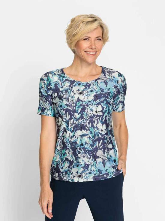 цв.морской волны-экрю-с рисунком