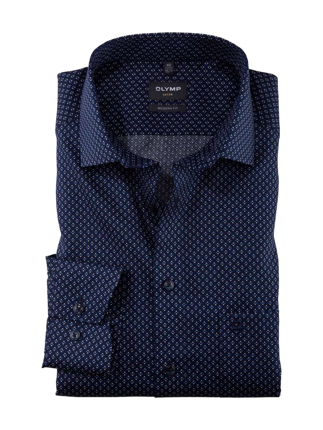 Деловая рубашка с минималистичным дизайном Luxor modern fit