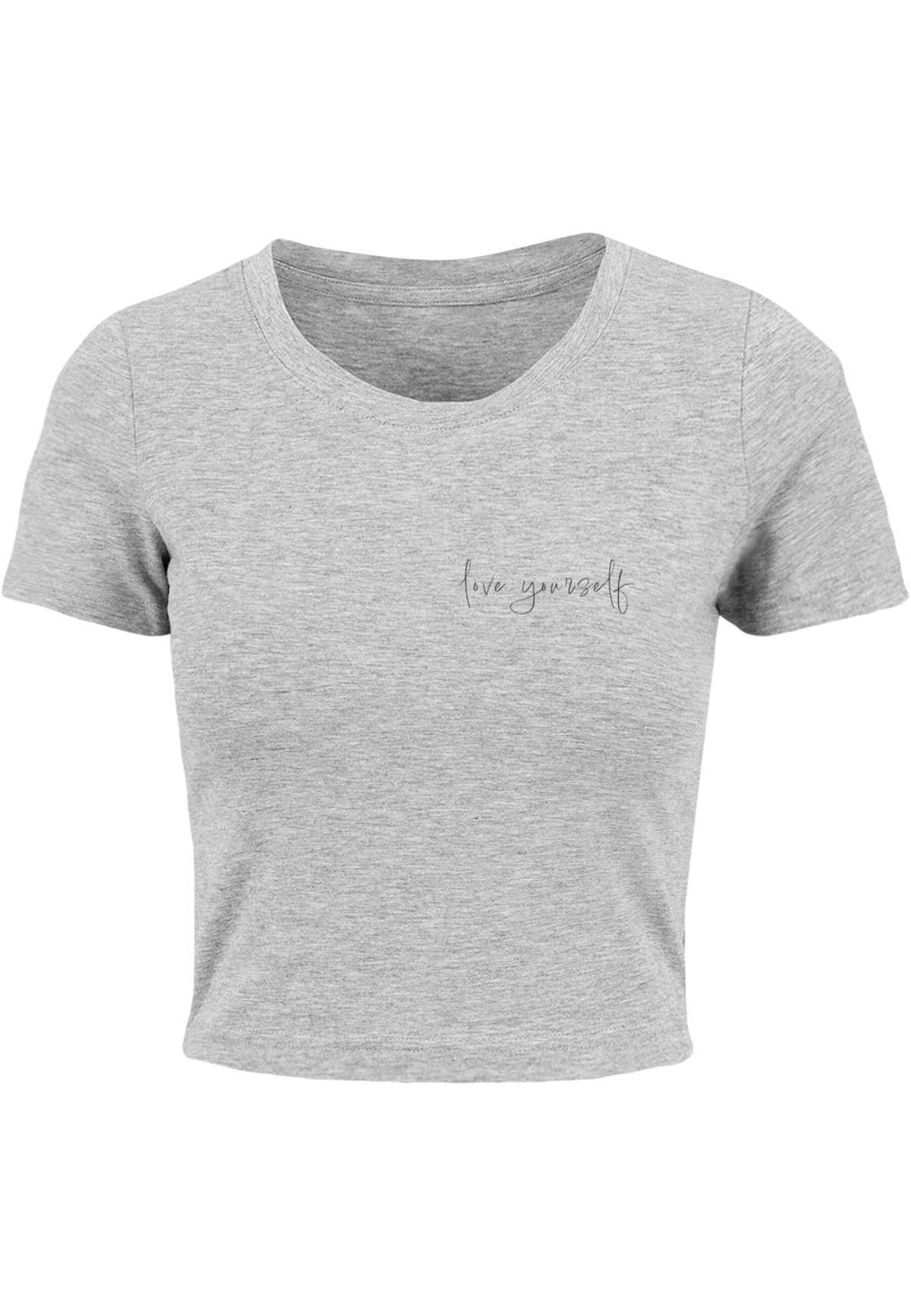 футболка »Damen Ladies Love Yourself Cropped Tee«