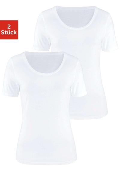 Рубашка с короткими рукавами (2 шт.), изготовлена из качественного эластичного хлопка.