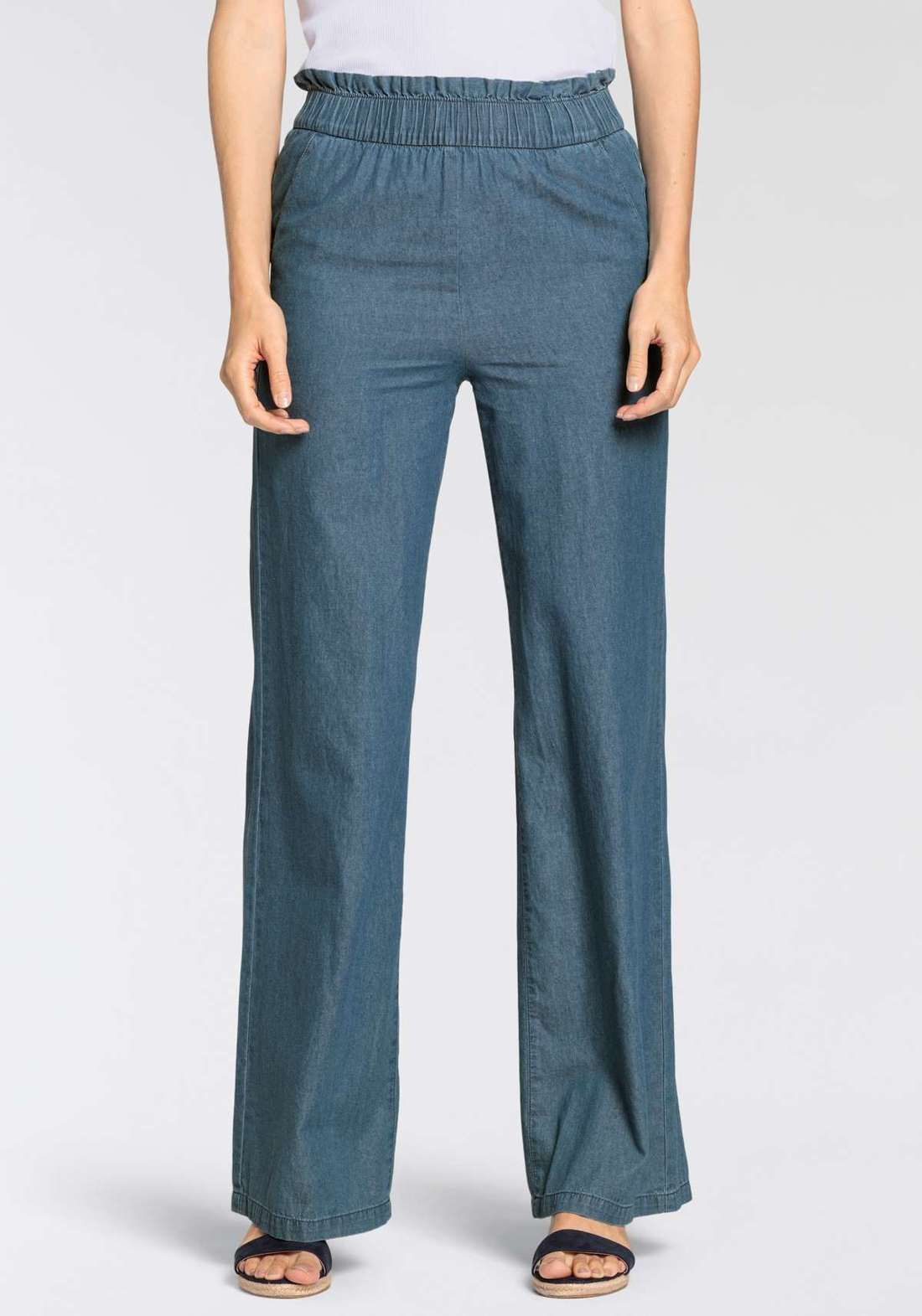 Широкие брюки без застежки