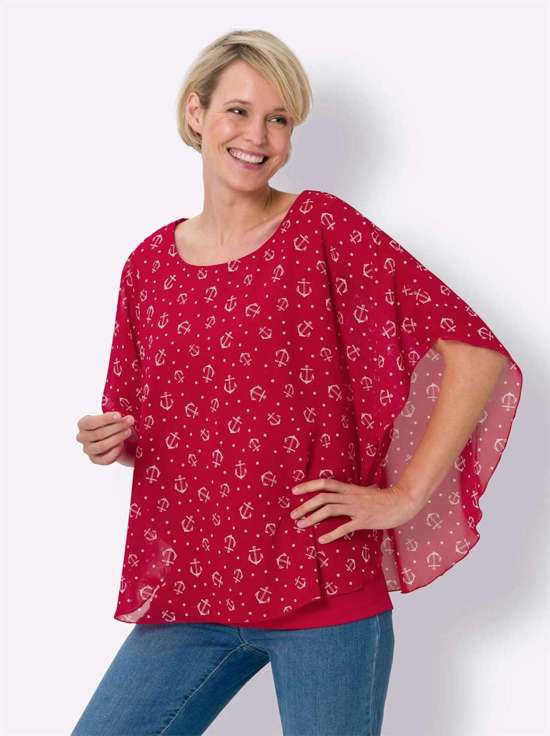 красный -белый-с рисунком