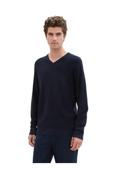 knitted navy melange