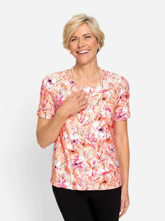 абрикосовый-экрю-с рисунком