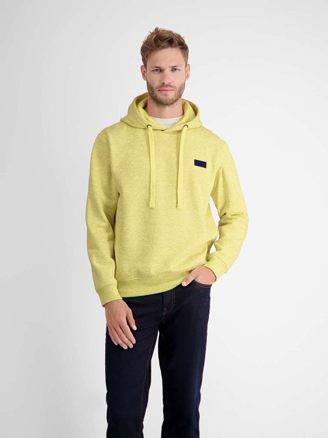 Толстовка с капюшоном LERROS Sweat-Hoodie in weicher Strukturqualität