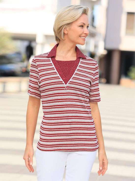 вишневый-белый-полосатый