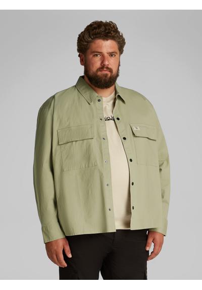 Рубашка с длинным рукавом больших размеров. PLUS CARGO OVERSHIRT