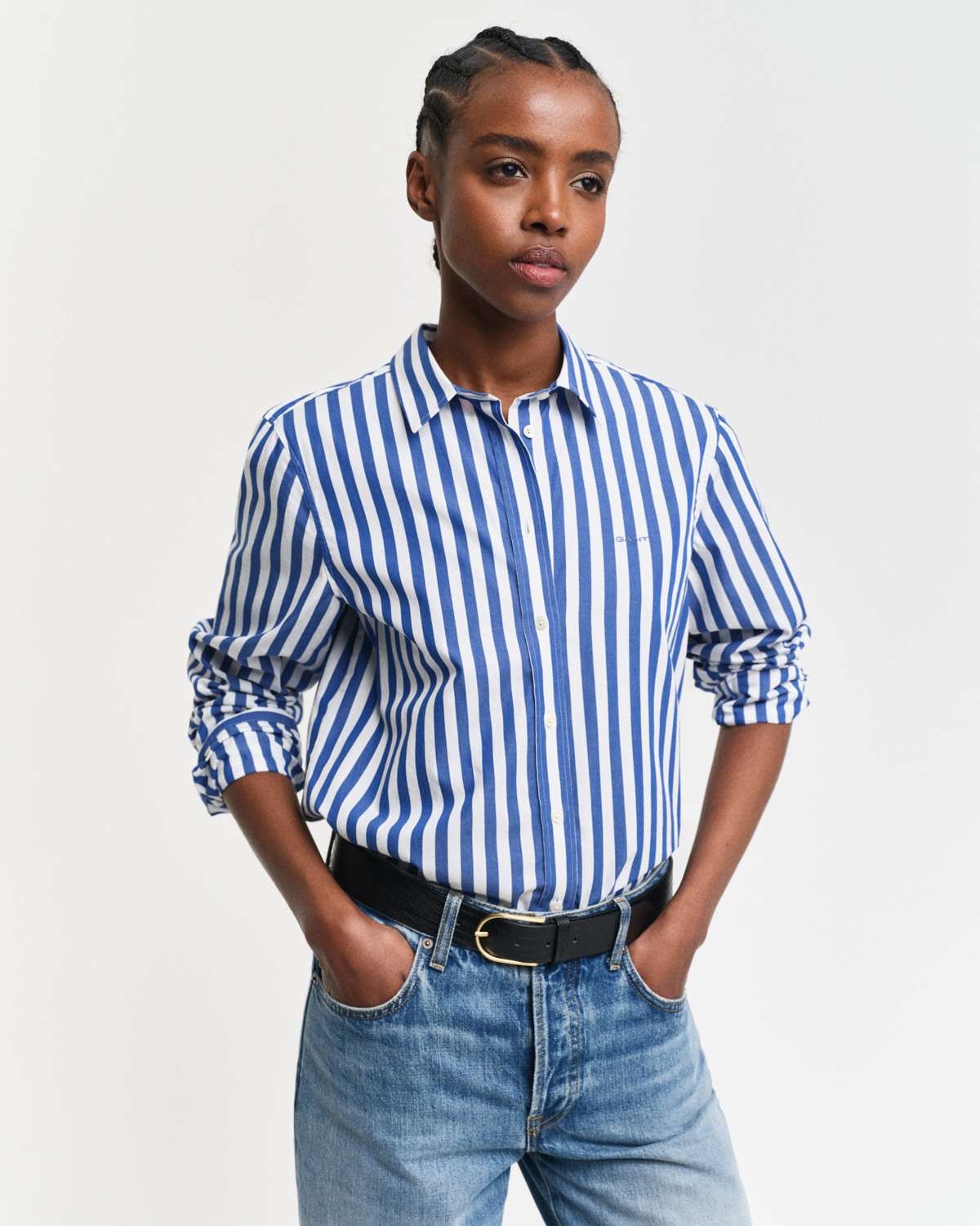 Блузка с длинными рукавами REG POPLIN WIDE STRIPED SHIRT