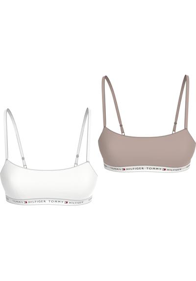 Бюстгальтер-бралетт с надписью-логотипом »2 PACK BRALETTE«