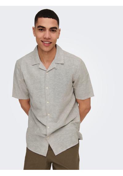 Рубашка с коротким рукавом ONSCAIDEN SS SOLID RESORT LINEN NOOS