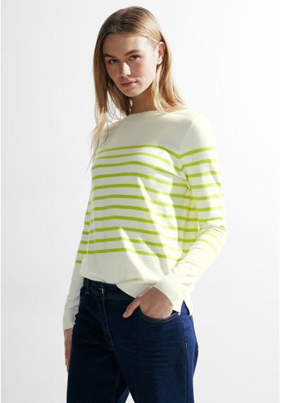 Полосатый свитер с полосатым эффектом