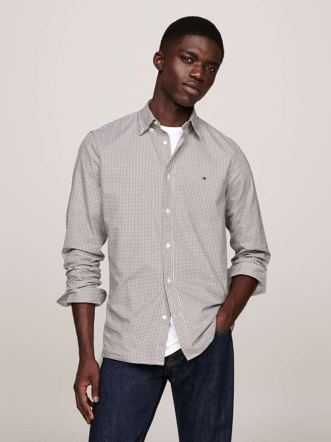 Рубашка с длинным рукавом MICRO GINGHAM POPLIN SF SHIRT