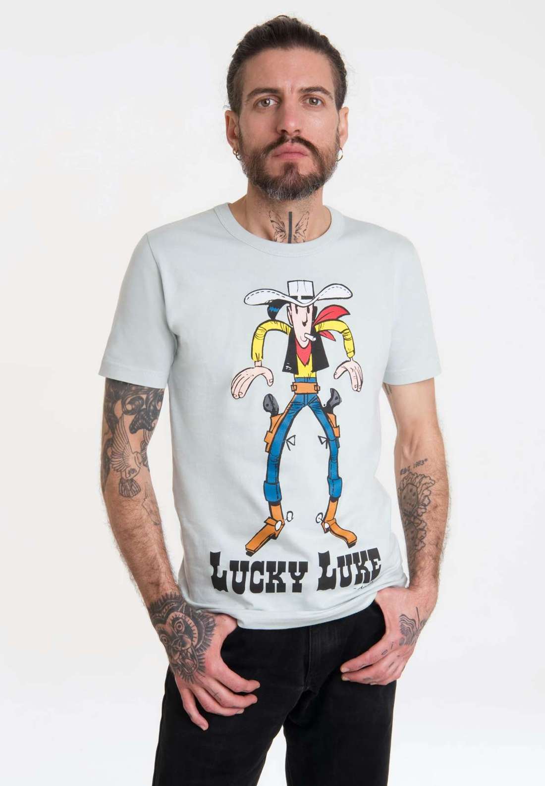 Футболка с модным ретро-принтом Lucky Luke
