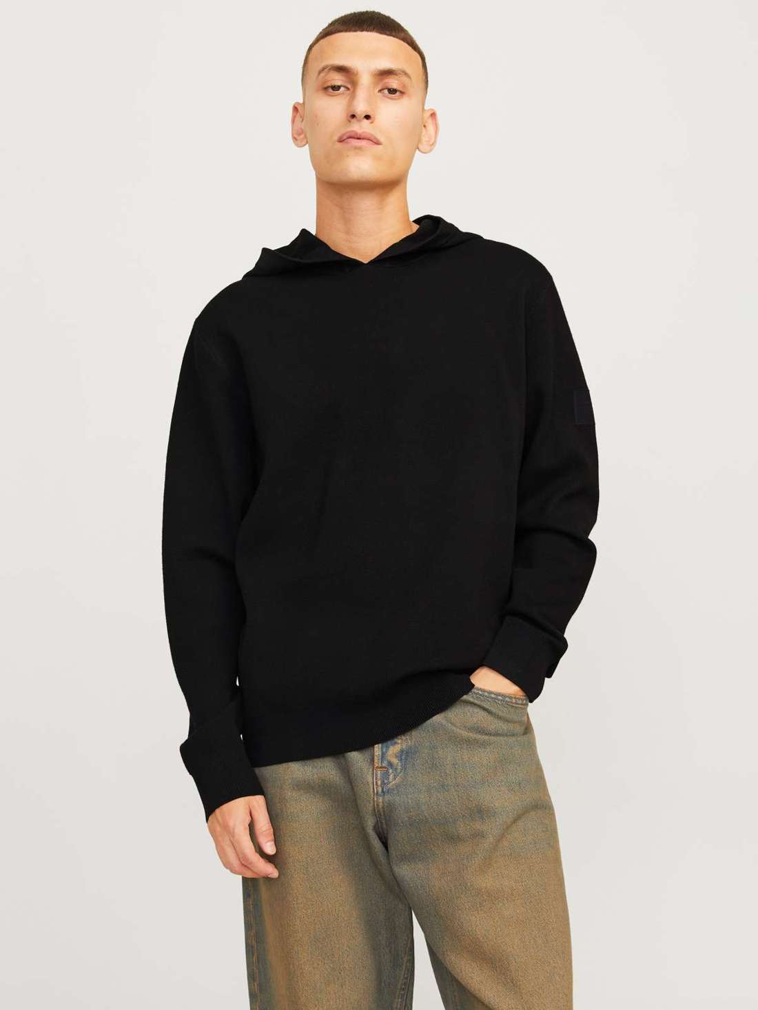 Толстовка с капюшоном JCOAERO KNIT HOOD SN