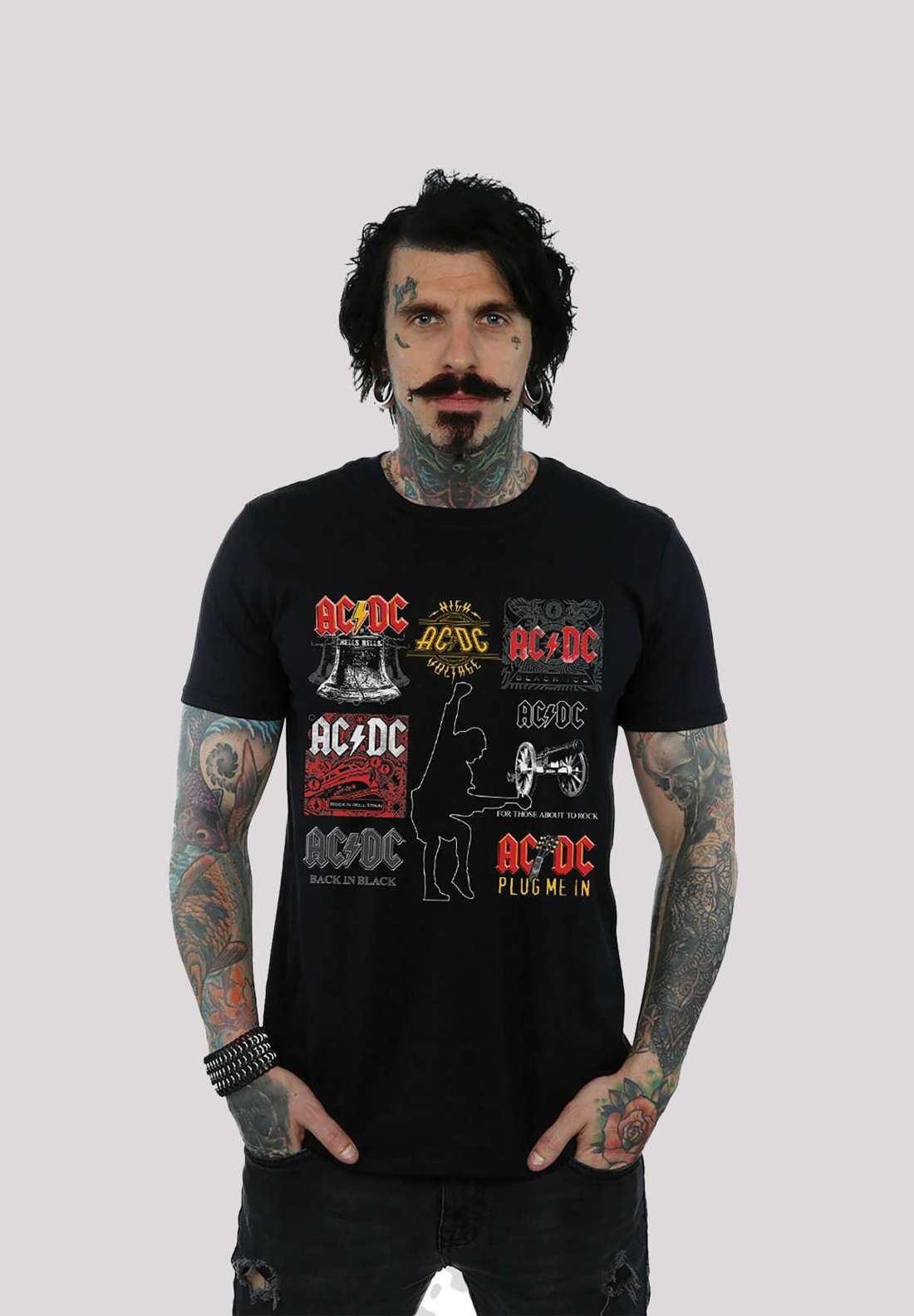 футболка ACDC Hells Bells für Kinder & Herren