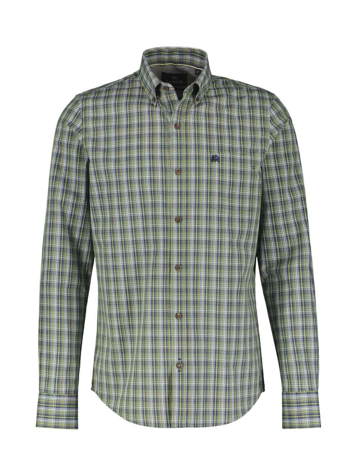 Рубашка в клетку LERROS Kariertes Herrenhemd mit Button-down-Kragen