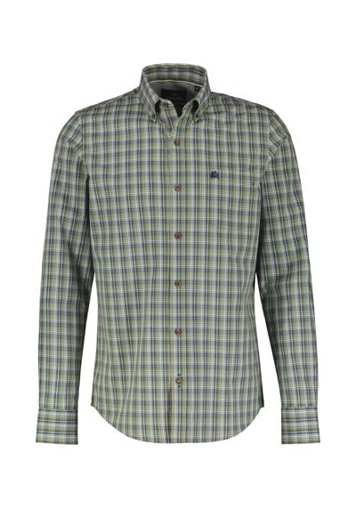 Рубашка в клетку LERROS Kariertes Herrenhemd mit Button-down-Kragen