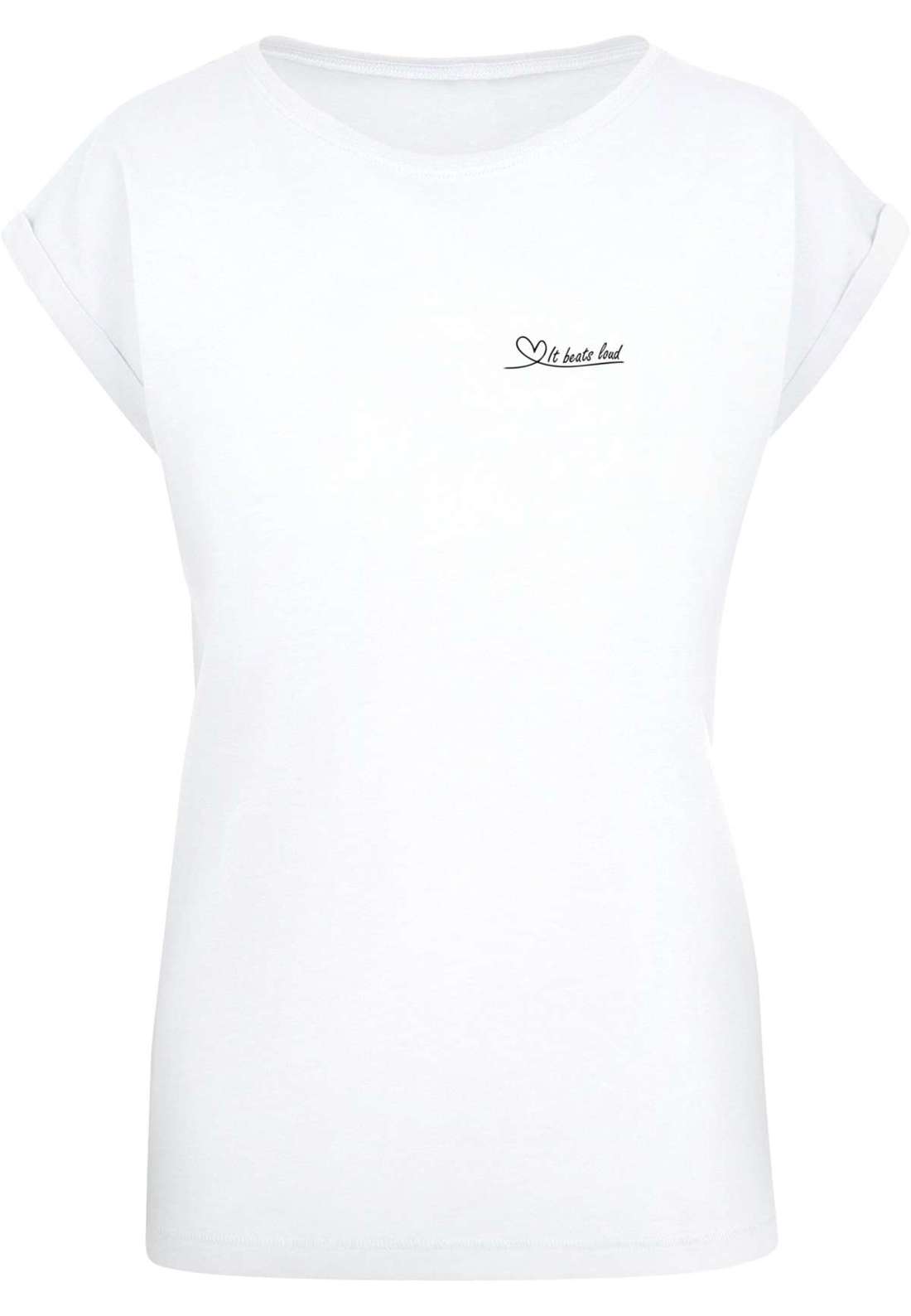 футболка Damen Ladies It Beats Loud Extended Shoulder Tee